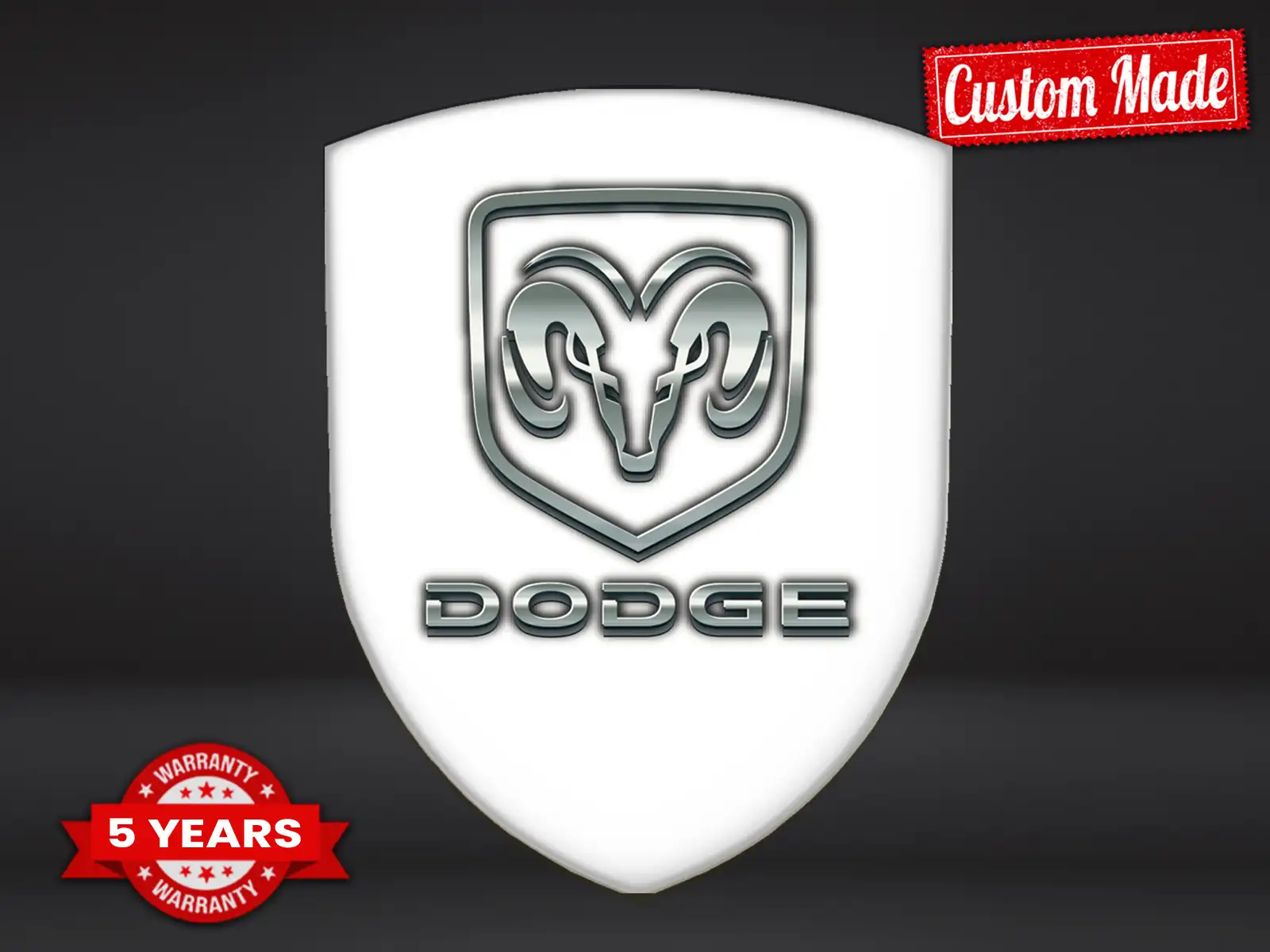 Dodge Sticker Silicone Design Max Stylé Pro Résistant
